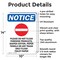 Signmission Please Do Not Flush, 10 in W x Rectangle, Aluminum OS-2PACK-NS-A-1014-V-17383 - alternate 4